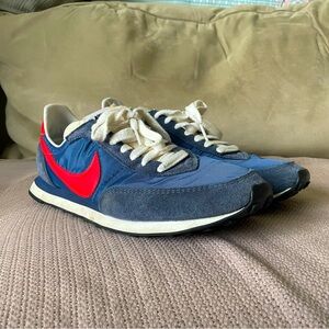 Nike Waffle Trainer 2 Db3004-400 Mens US 11 Running Shoes Blue Red Sneakers Dunk